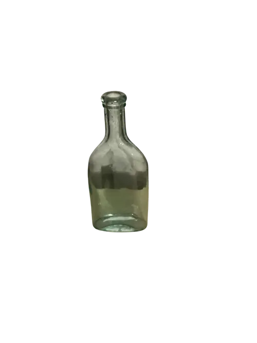 Narrow neck glass bottle