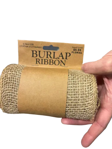 Burlap ribbon