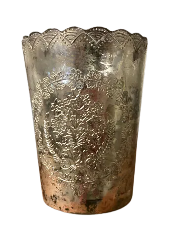Decorative Mercury Silver Vase LG