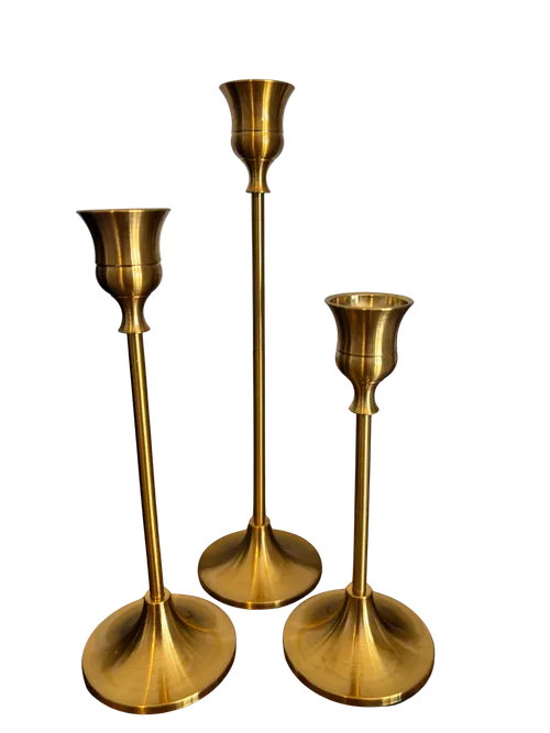 Gold Candlestick Holders