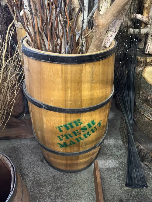 Large Vintage Nail Keg