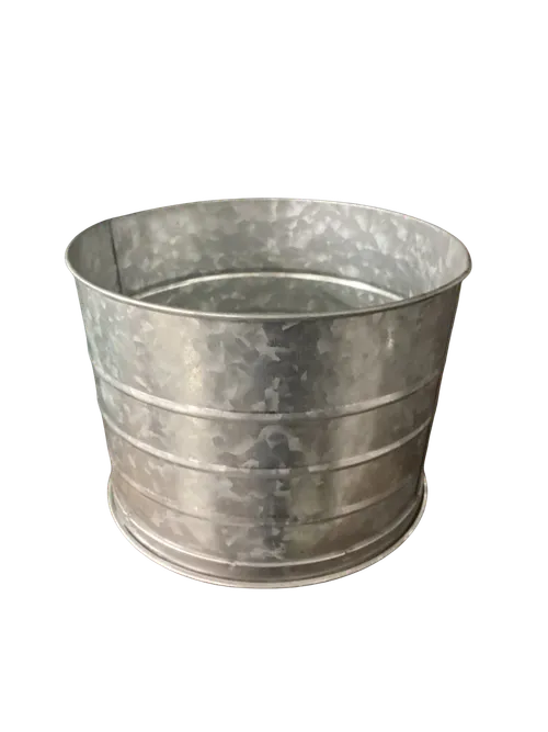Round Galvanized Bucket