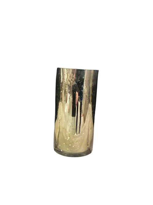 Mercury Glass Gold Cylinder (8 inch)