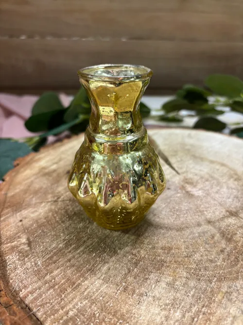 Gold bud vase