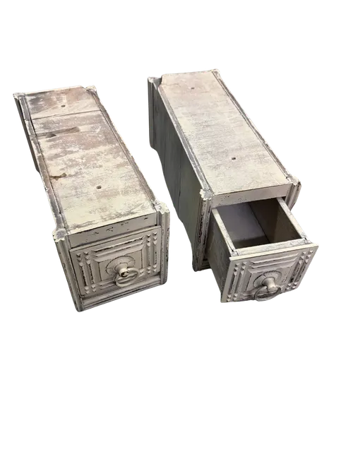 Rustic Drawer Vault - White