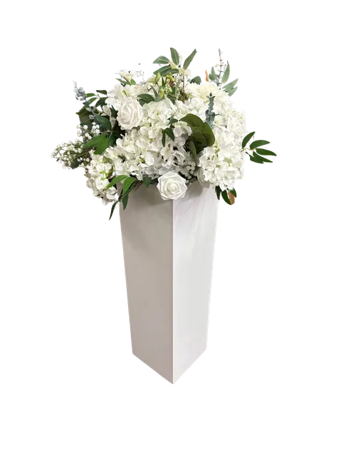 White Flower Columns