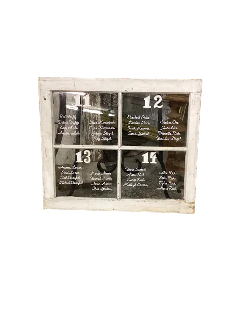 White Window Seating Chart 23