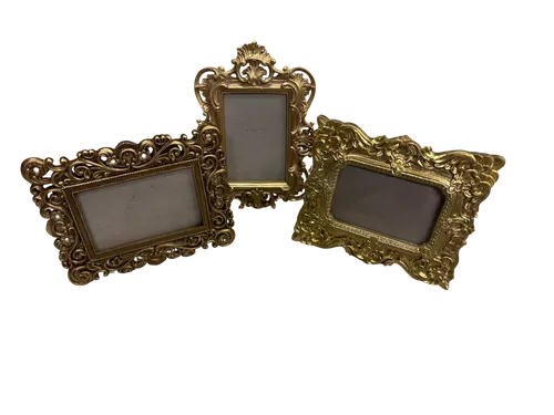 Assorted 4x6 Gold Picture Frames