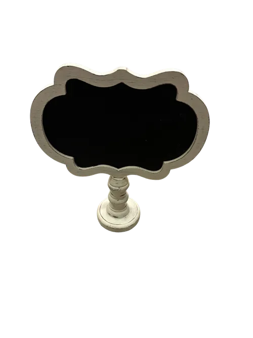 White Frame Chalk Sign