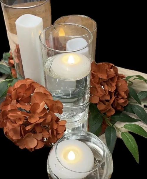 Flameless floating candles