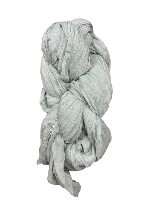 Sage Green Cheesecloth Table Runner