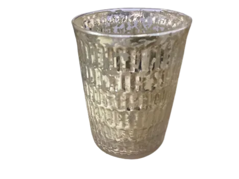 Large Silver Mercury Votive 