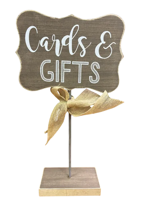 Cards & Gift Sign (Rustic)