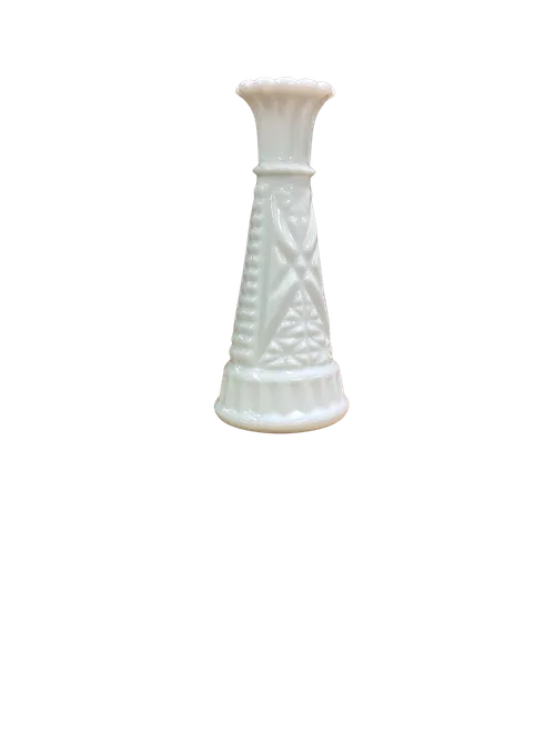 Milk Glass Vase Style 7 (6 inch)