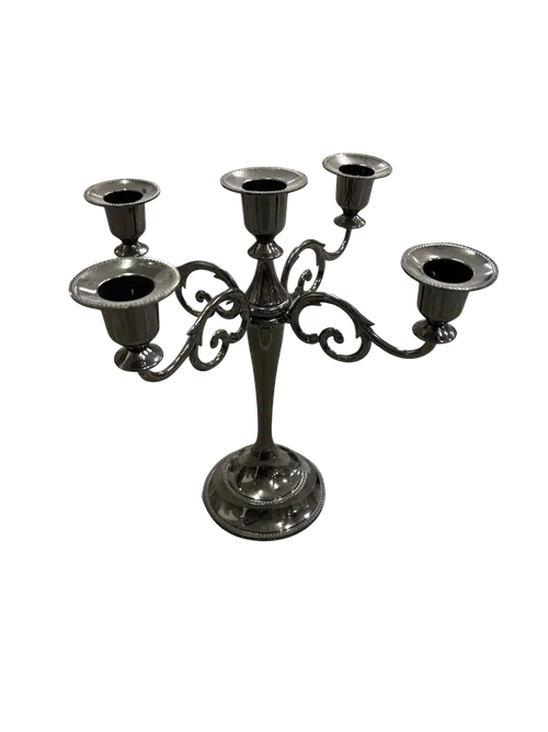 Dark Pewter Candelabra 