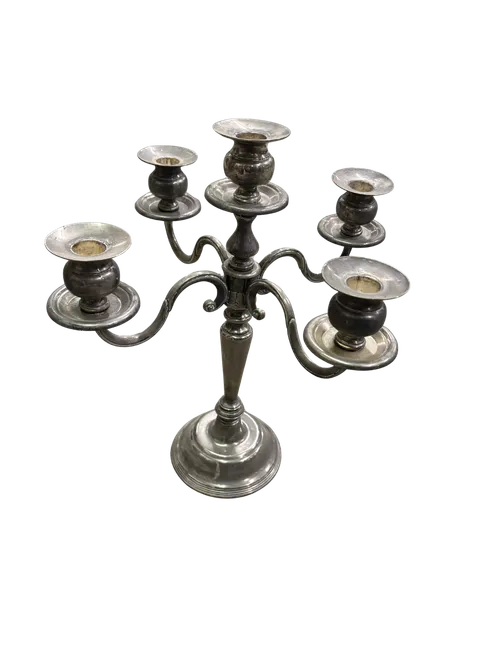 Pewter Candelabra