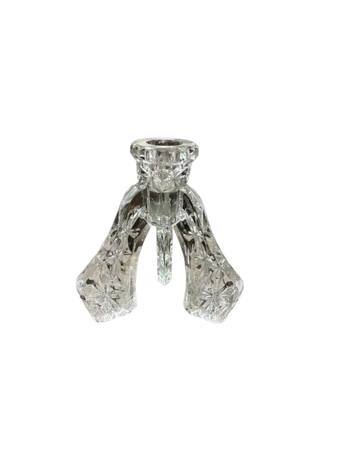 Glass Candlestick Holder 4.75