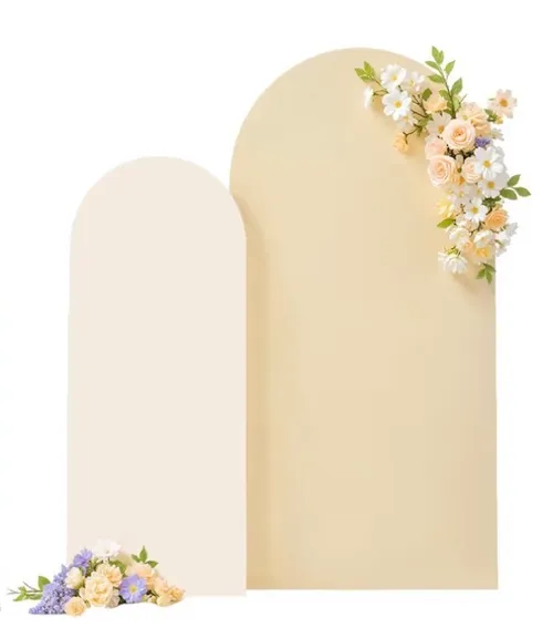 Fitted Arch Stand Cover - (Ivory/Champagne)