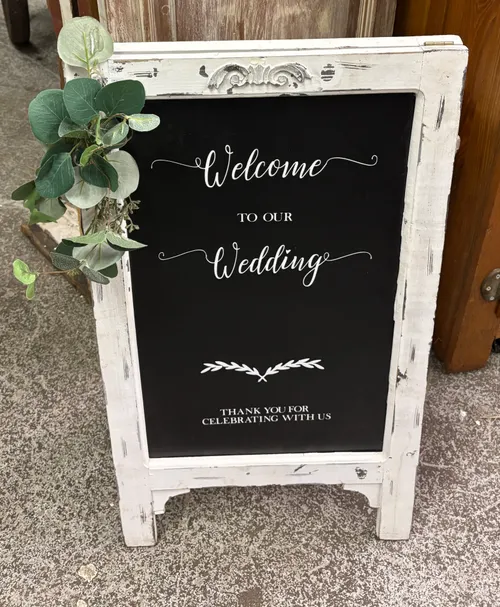 Welcome to our Wedding Easel