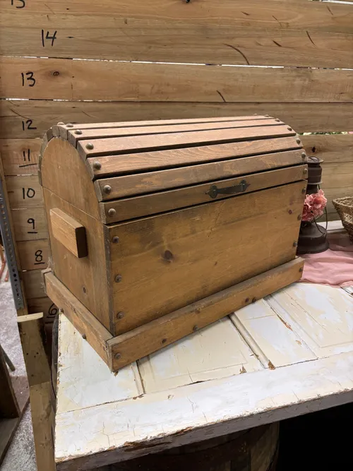 Rustic Wooden Storage Chest
