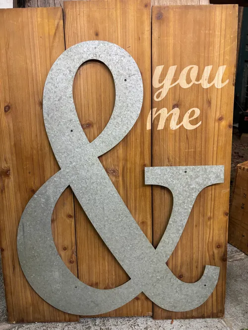 You & Me Wood Sign