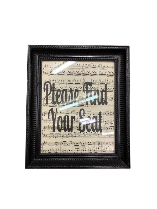 Please Find Your Seat sign 10