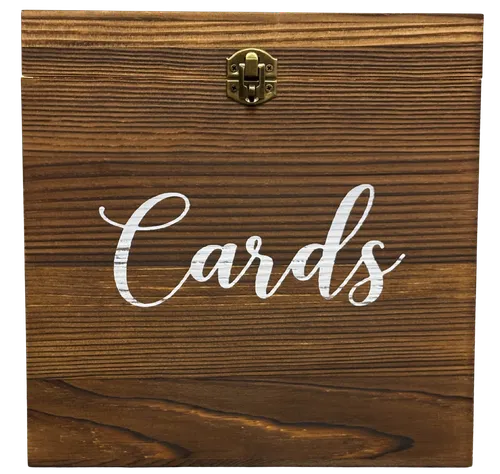 Wood Card Box (Square)