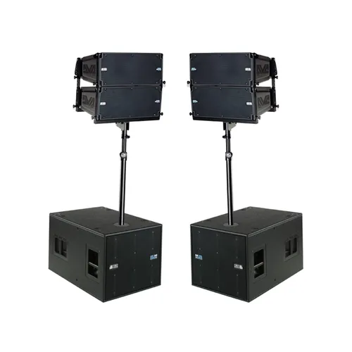 Pack P.A. II: 2 x SUB 18-H + 4 x DVA t8 + Barra + Minibumper