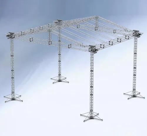 Estructura Ground Support 12x8 m. techada a dos aguas