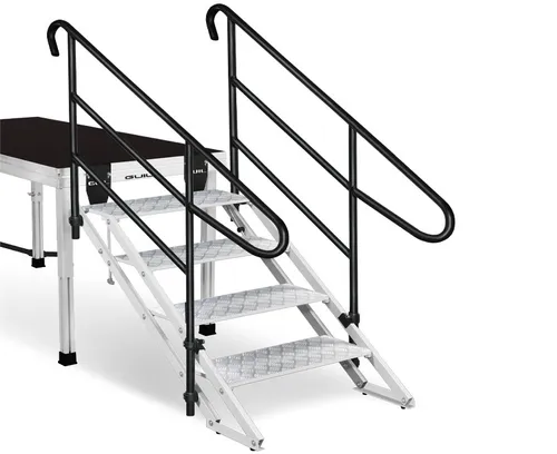 Escalera de 4 peldaños con barandilla GUIL ECP-6