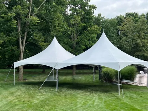 20 x 40 x 8 White Frame Tent