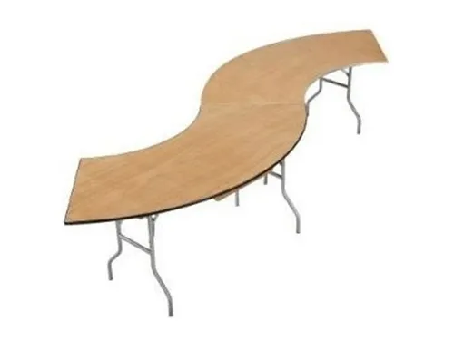 Serpentine Wood Table