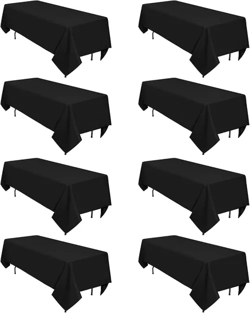 8ft Black Tablecloth