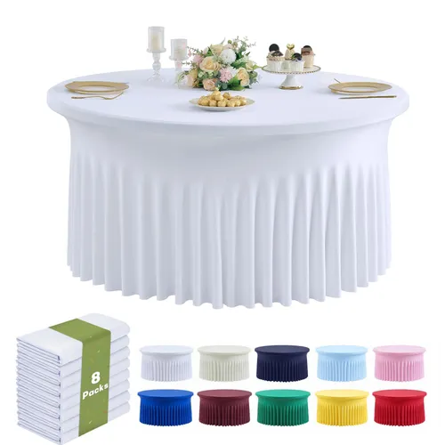 5ft  (60 inches) round fitted table table cover