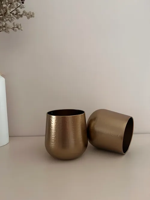 Pot métal doré Davy