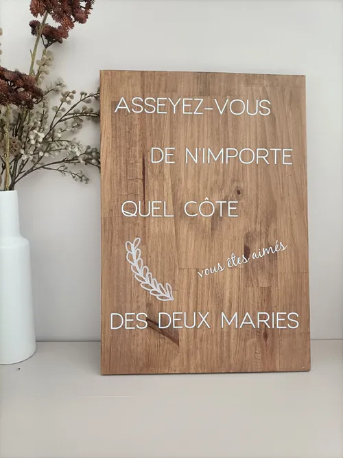 Panneau - Acceuil cérémonie