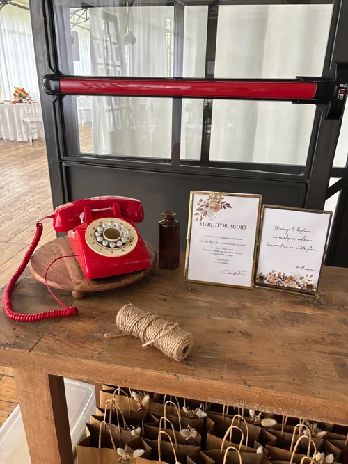 TELEPHONE LIVRE D'OR AUDIO ROUGE