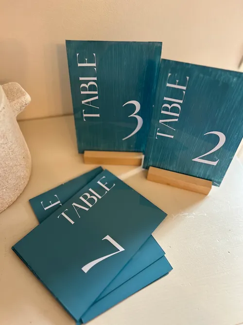 Pancartes/ Numéro de table 
