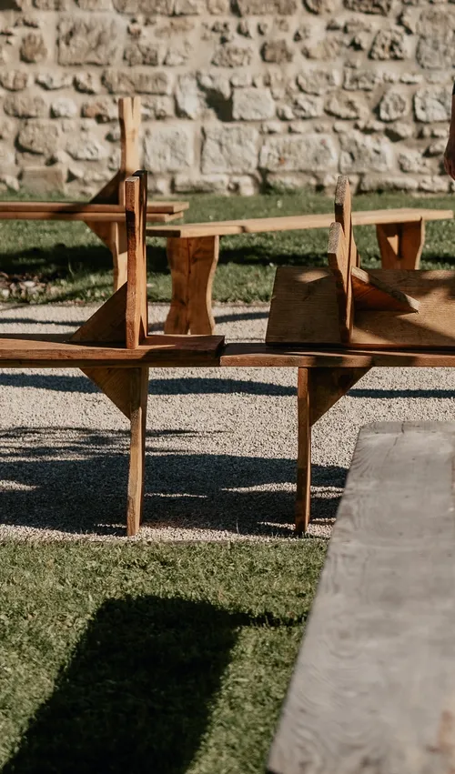 BANCS RUSTIQUE EN BOIS 