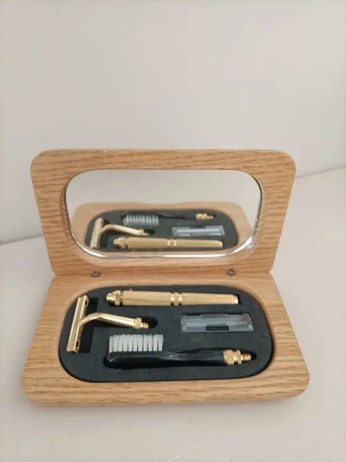 Coffret vintage rasoir