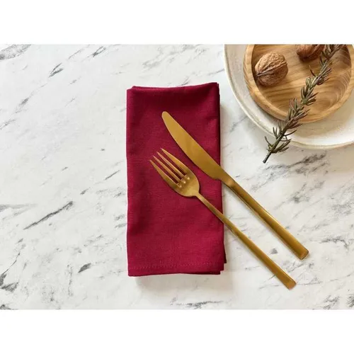 SERVIETTE DE TABLE ROUGE