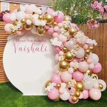 White Circle Backdrop