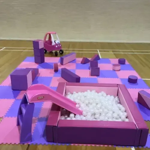 Pink and Purple Soft Play Set