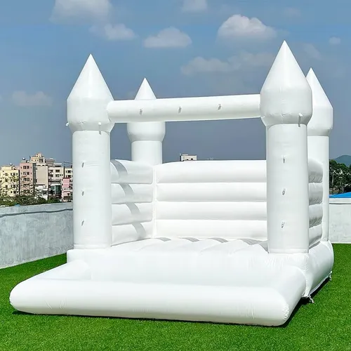 White bouncy castle