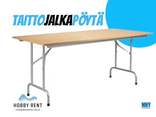 Taittojalkapöytä 80x200cm