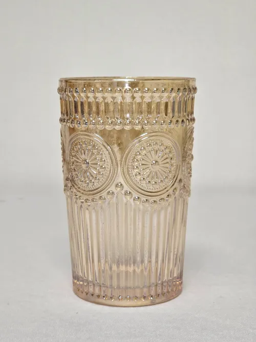 Amber Water Goblet