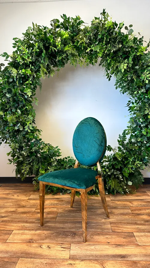 Emerald Green Velvet Dior Chair