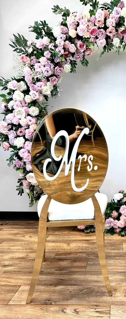 Mrs. Wedding Chair Rental