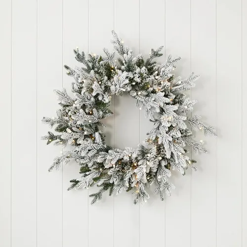 Flocked wreath