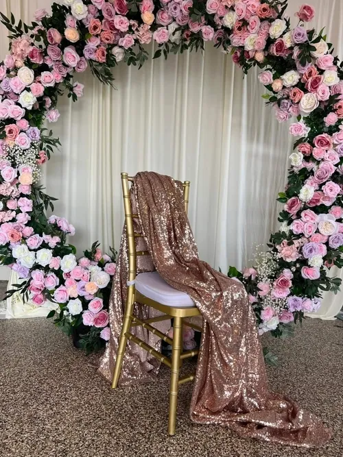 Pink & Purple Rose Circle Arch Rental | Jackson TN  